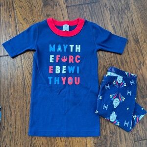 Hanna Andersson Star Wars May the Force Be With You Short Johns size 120 (6-7)